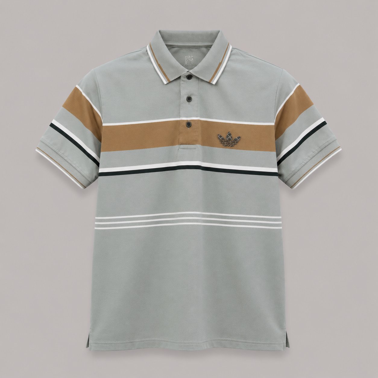 Contrast Band Polo – Sage
